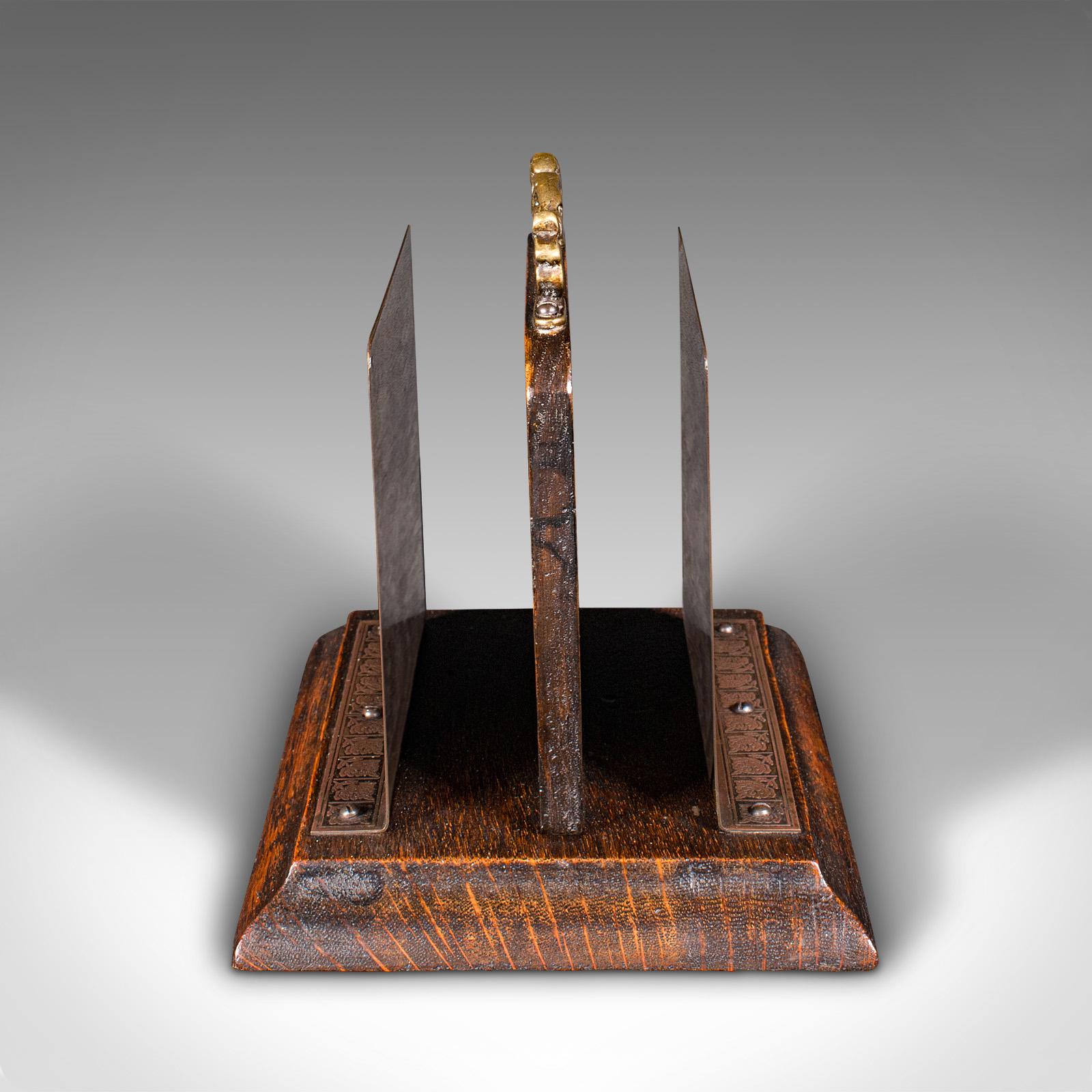 Antiker Briefständer aus englischer Eiche, Tidy, Büro Organiser, Edwardian, Edwardian im Zustand „Gut“ im Angebot in Hele, Devon, GB