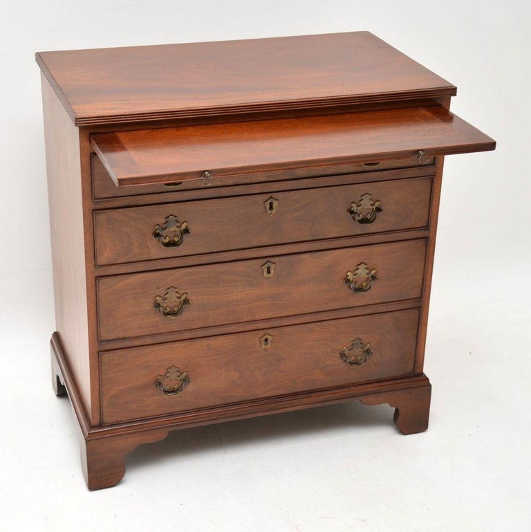 Small Antique Mahogany Bachelors Chest of Drawers at 1stDibs