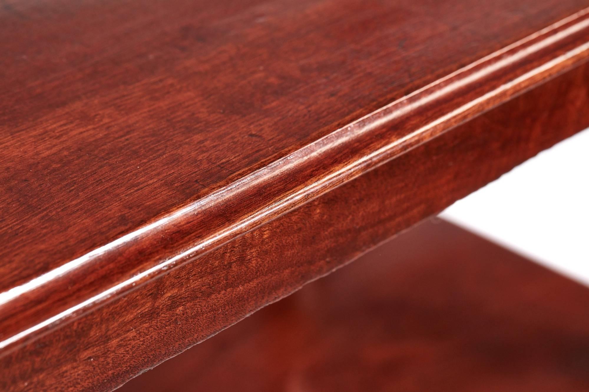 19th Century Small Antique Mahogany Dumb Waiter For Sale