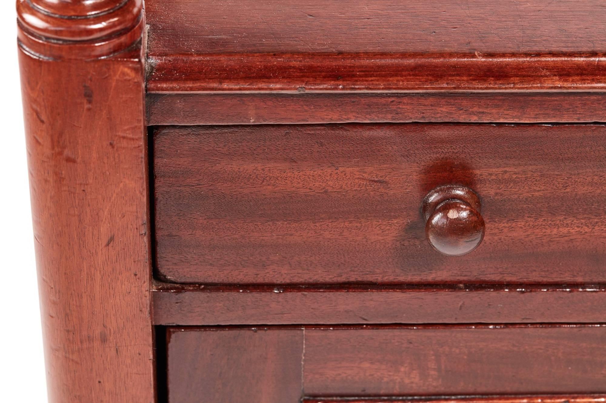 Small Antique Mahogany Dumb Waiter For Sale 1
