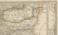 Small Antique Map of the European Turkey, Greece & Ionian Islands – c.1860