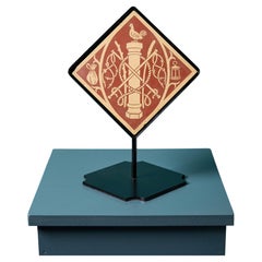 Small Antique Minton & Co Encaustic Tile