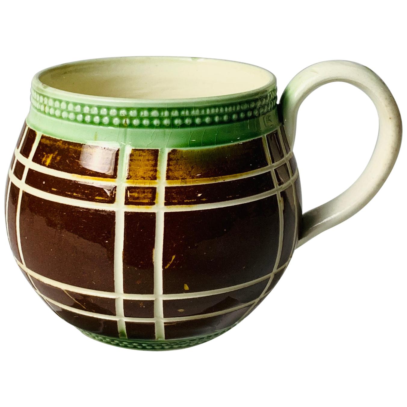 Mochaware-Tasse, hergestellt in England, um 1825