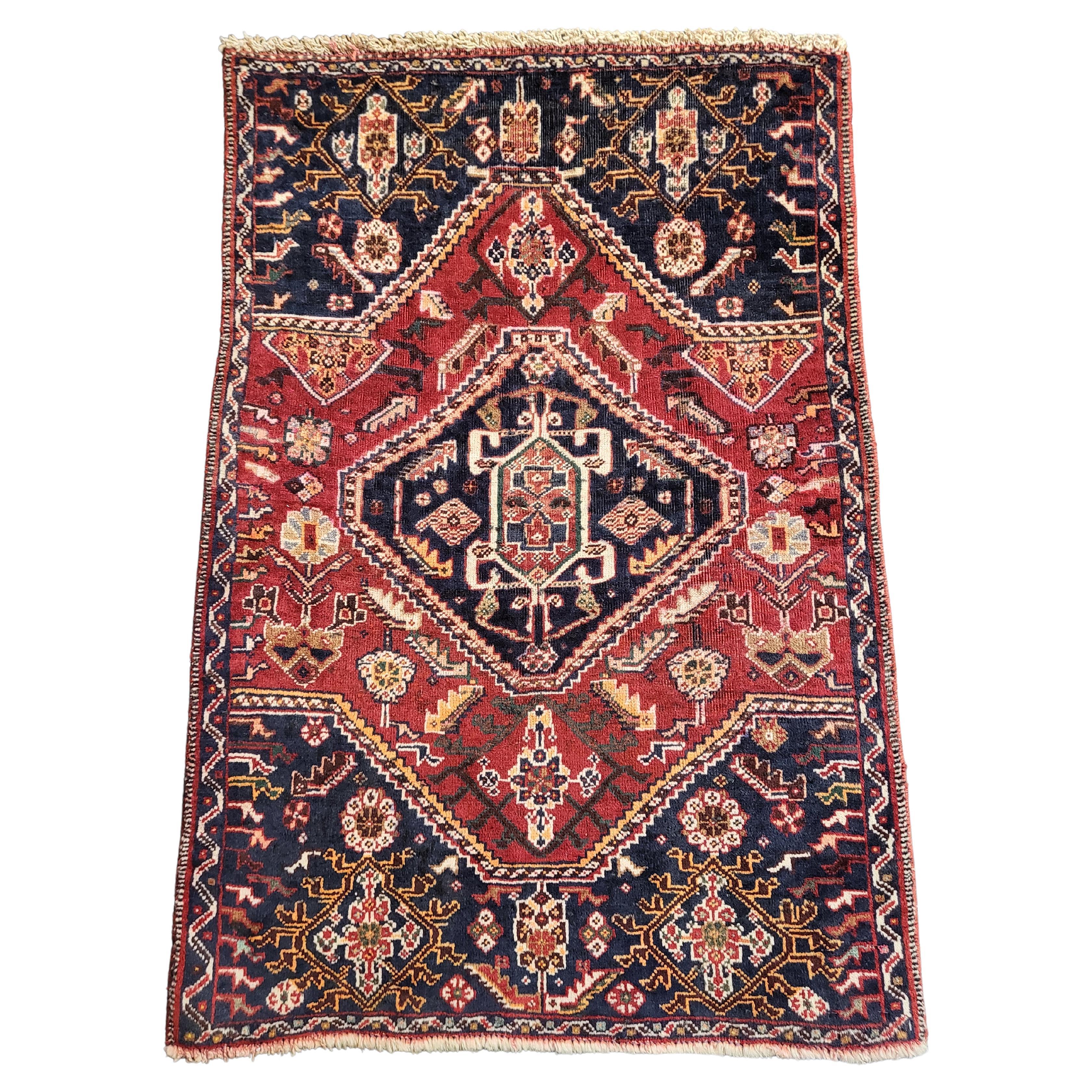Small Antique Nafar - Nomadic Persian Rug For Sale