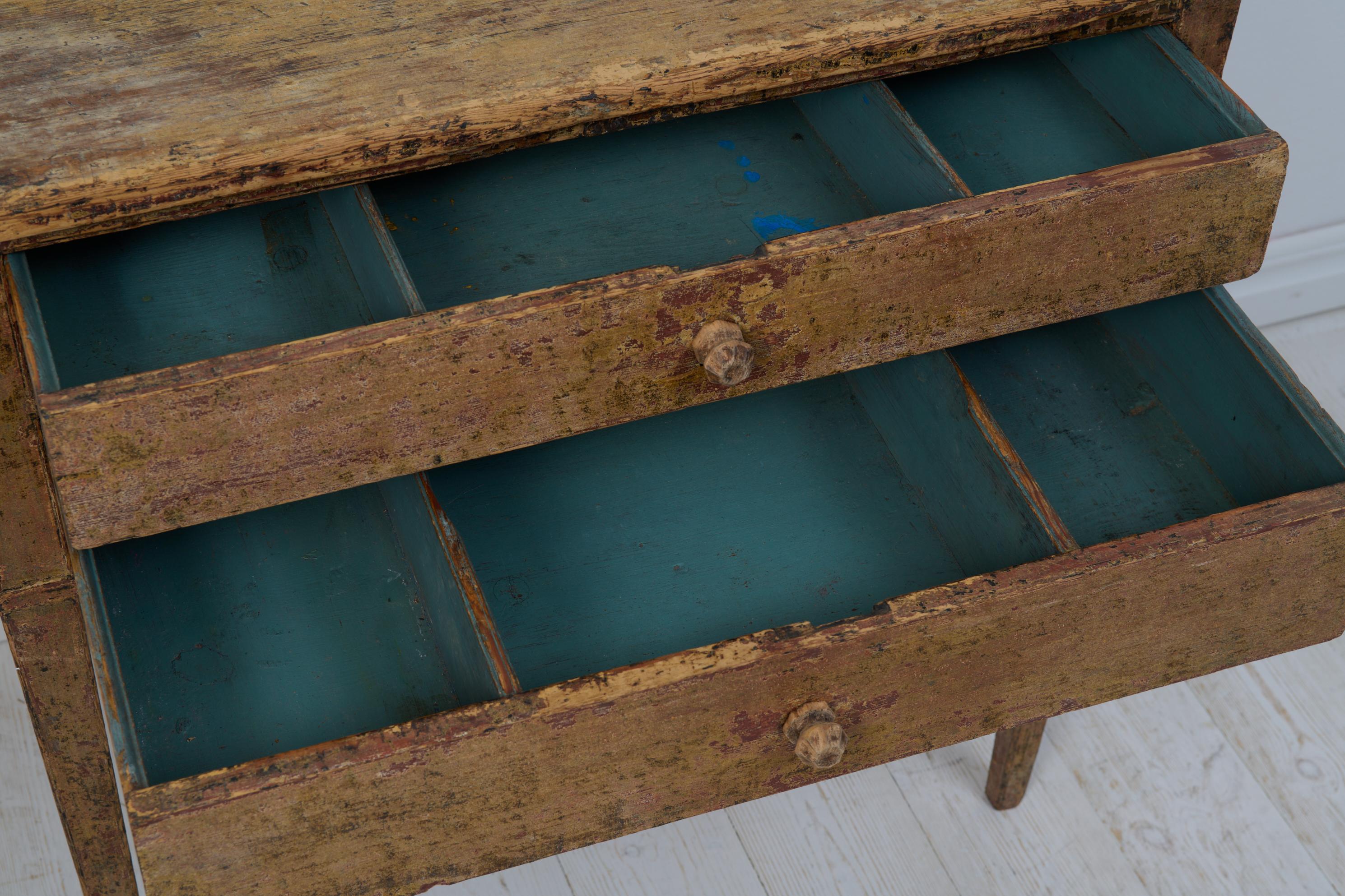 Small Antique Northern Swedish Gustavian Neoclassical Side Table 4