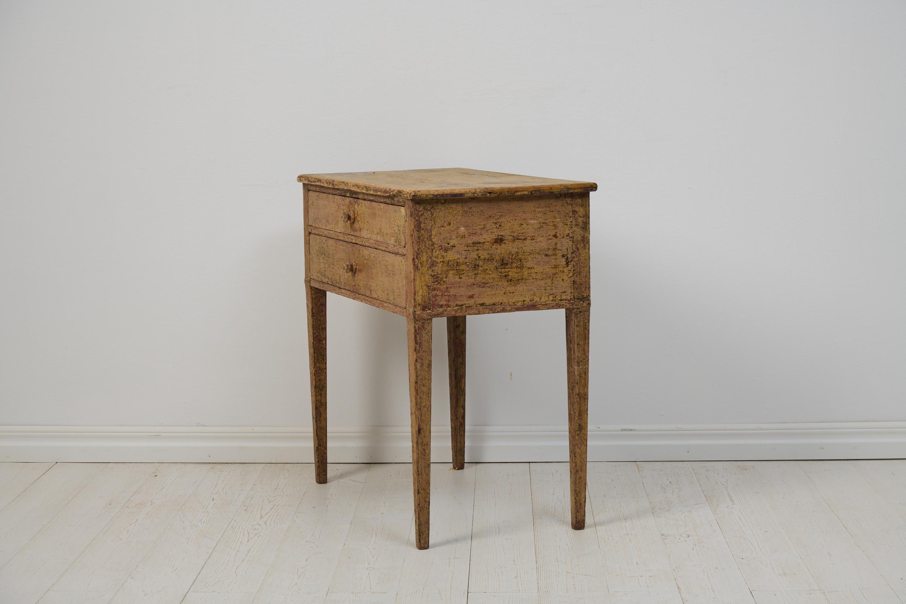 18th Century Small Antique Northern Swedish Gustavian Neoclassical Side Table
