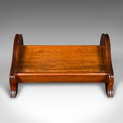 Small Antique Novel Rest, English, Book Trough, Desktop, Office, Edwardian, 1910