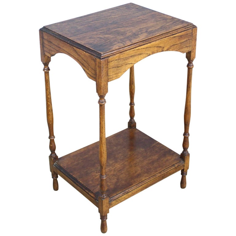 Small Antique Oak Side Table At 1stdibs, Antique Small End Tables
