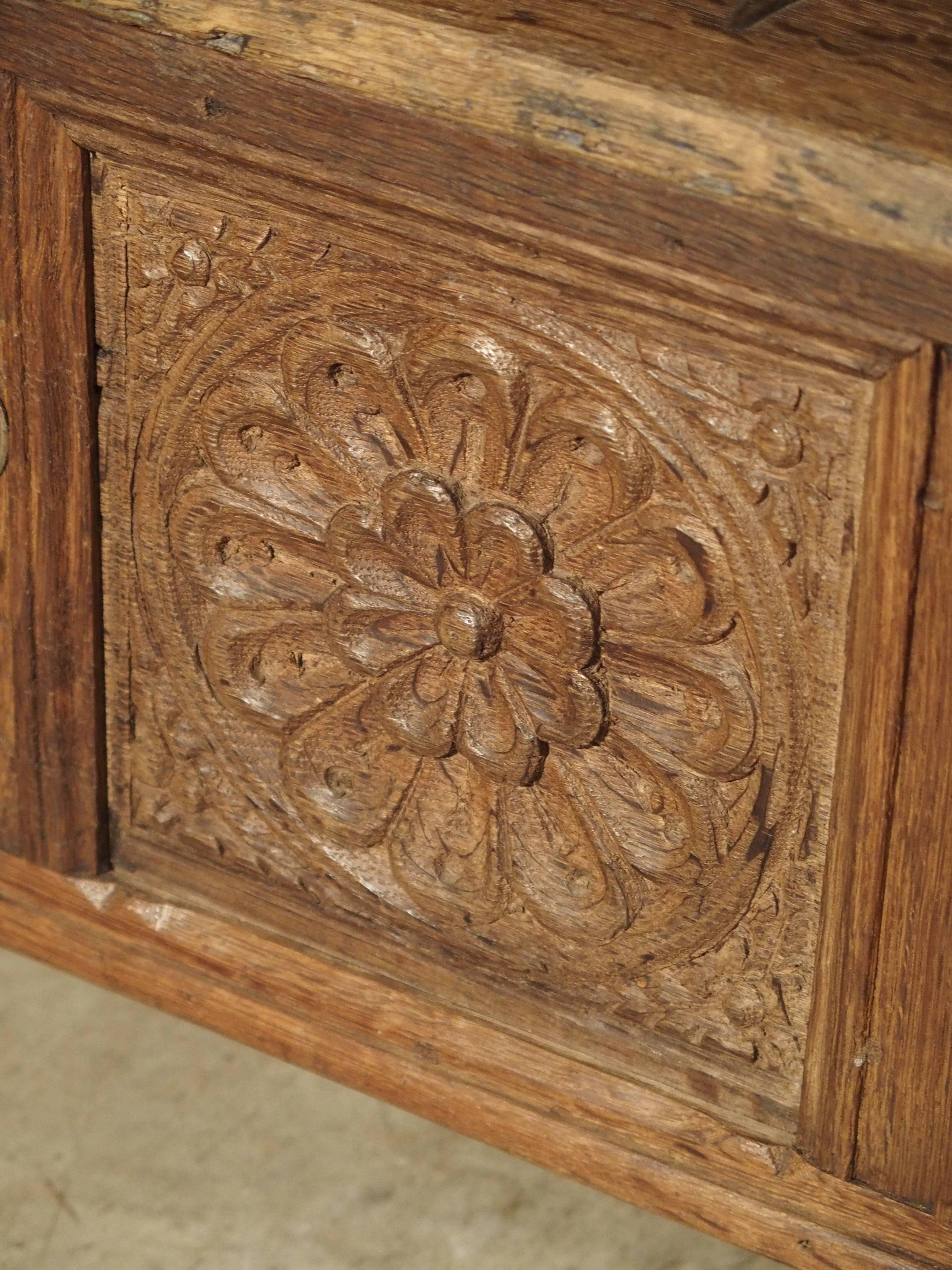 antique oak trunk