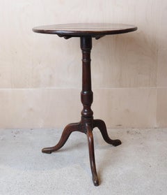 Small Antique Oak Tripod Table, English Georgian, circa 1780