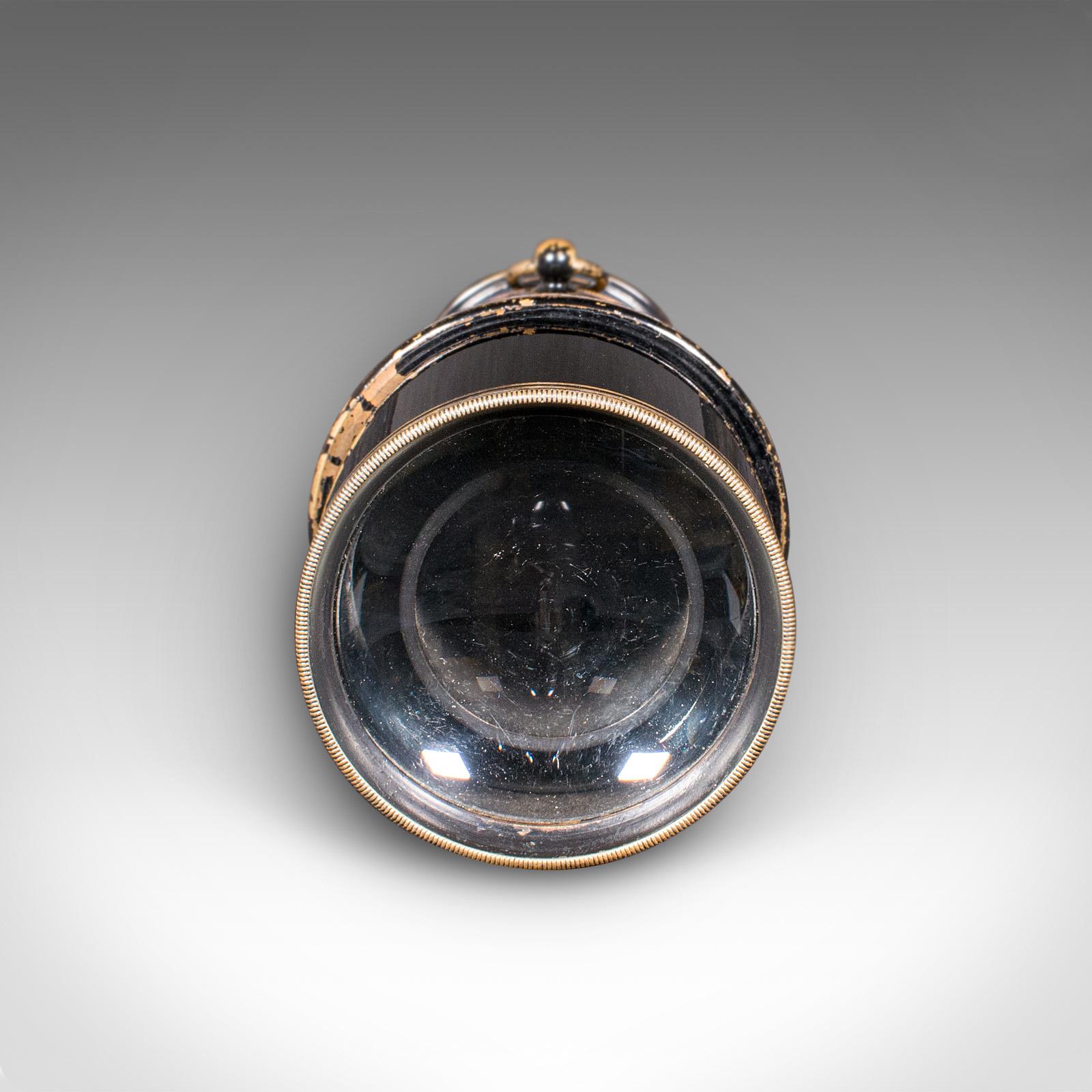 Laiton Petit monoculaire d'opéra ancien, allemand, laiton, cuir, Scope, victorien en vente