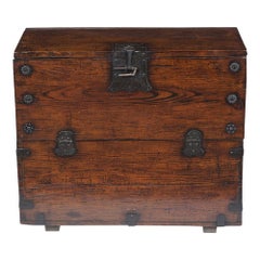 Small Antique Oriental Trunk