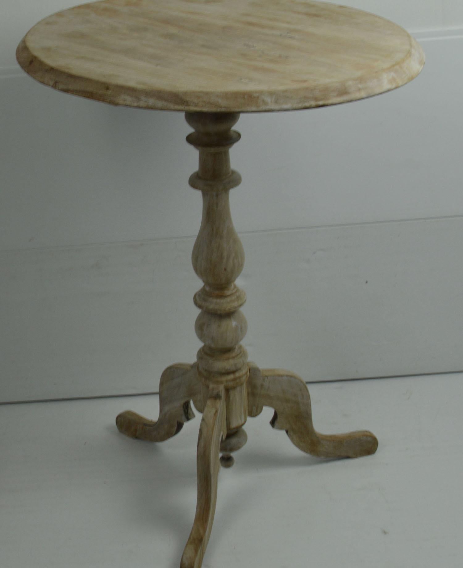 Georgian Small Antique Oval Bleached Mahogany Side Table, English, 19th Century