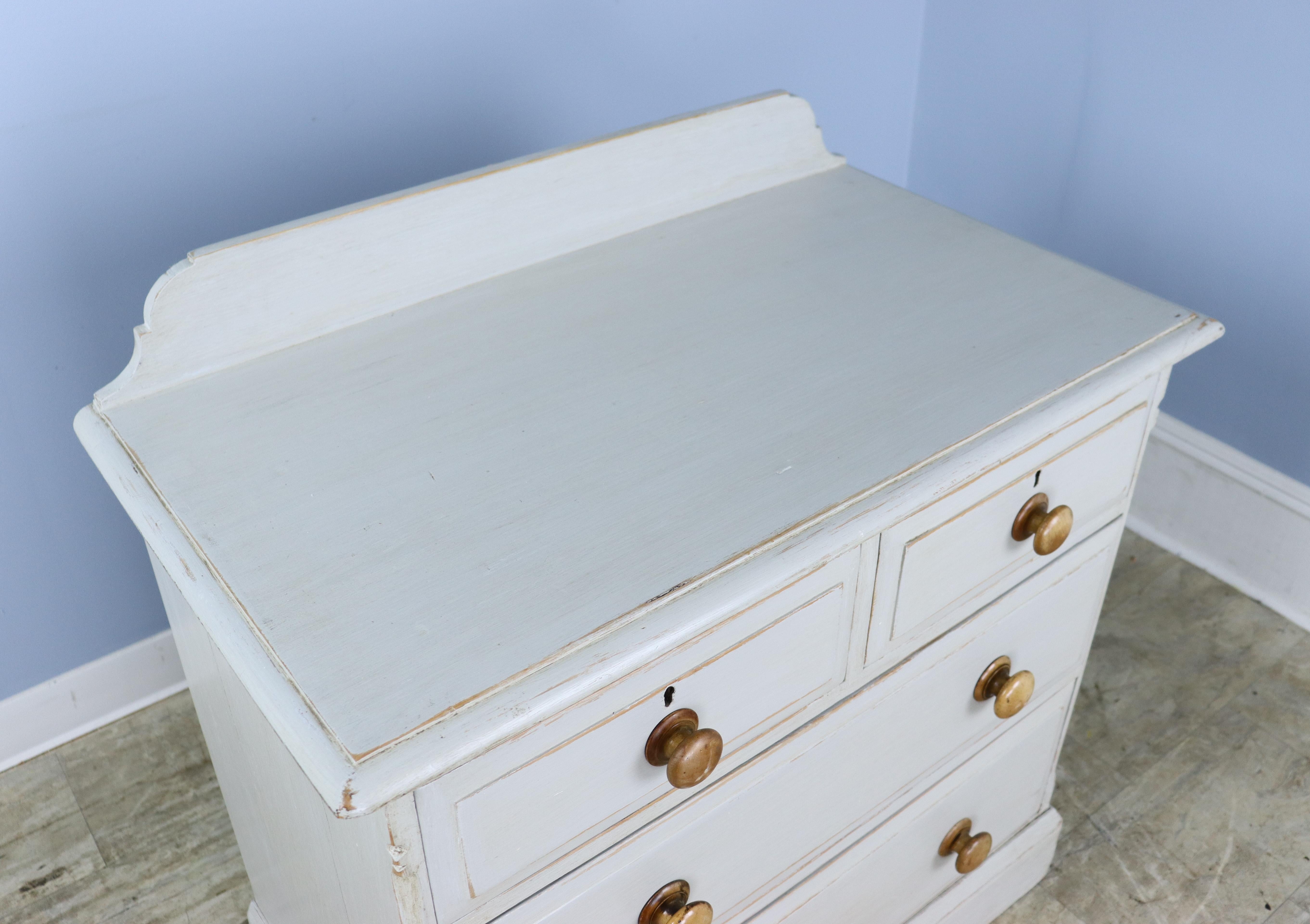 19th Century Small Antique Painted Chest of Drawers