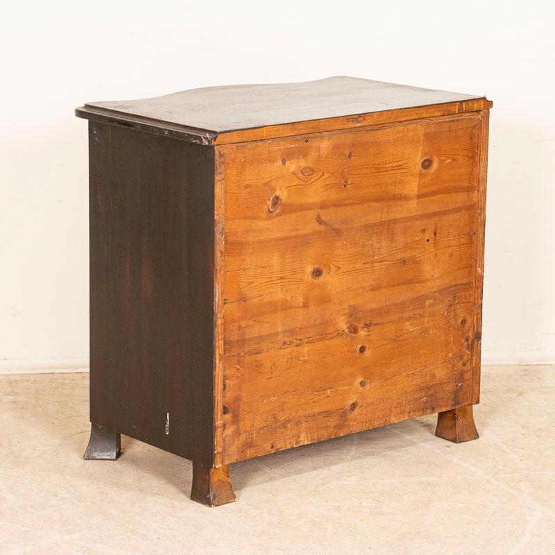 19th Century Small Antique Painted Chest of Drawers or Nightstand from Sweden