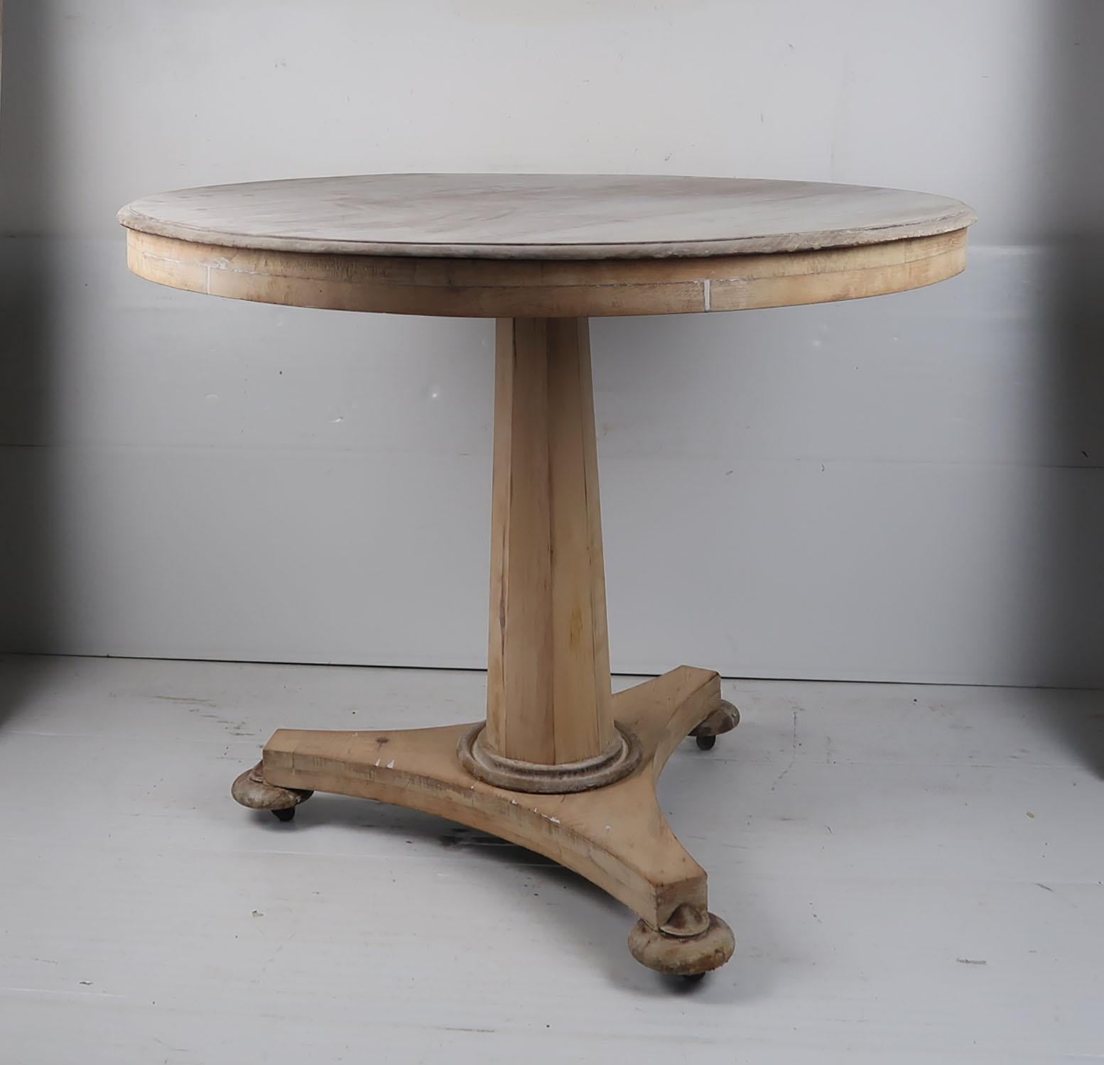 Fabulous small round table. Made from bleached Honduras mahogany and pine

I particularly like its simplicity

I have chosen not to lacquer or wax the table.

    





  