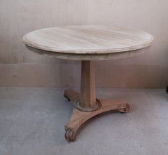 Small Antique Palladian Style Round Bleached Table, English, C.1835