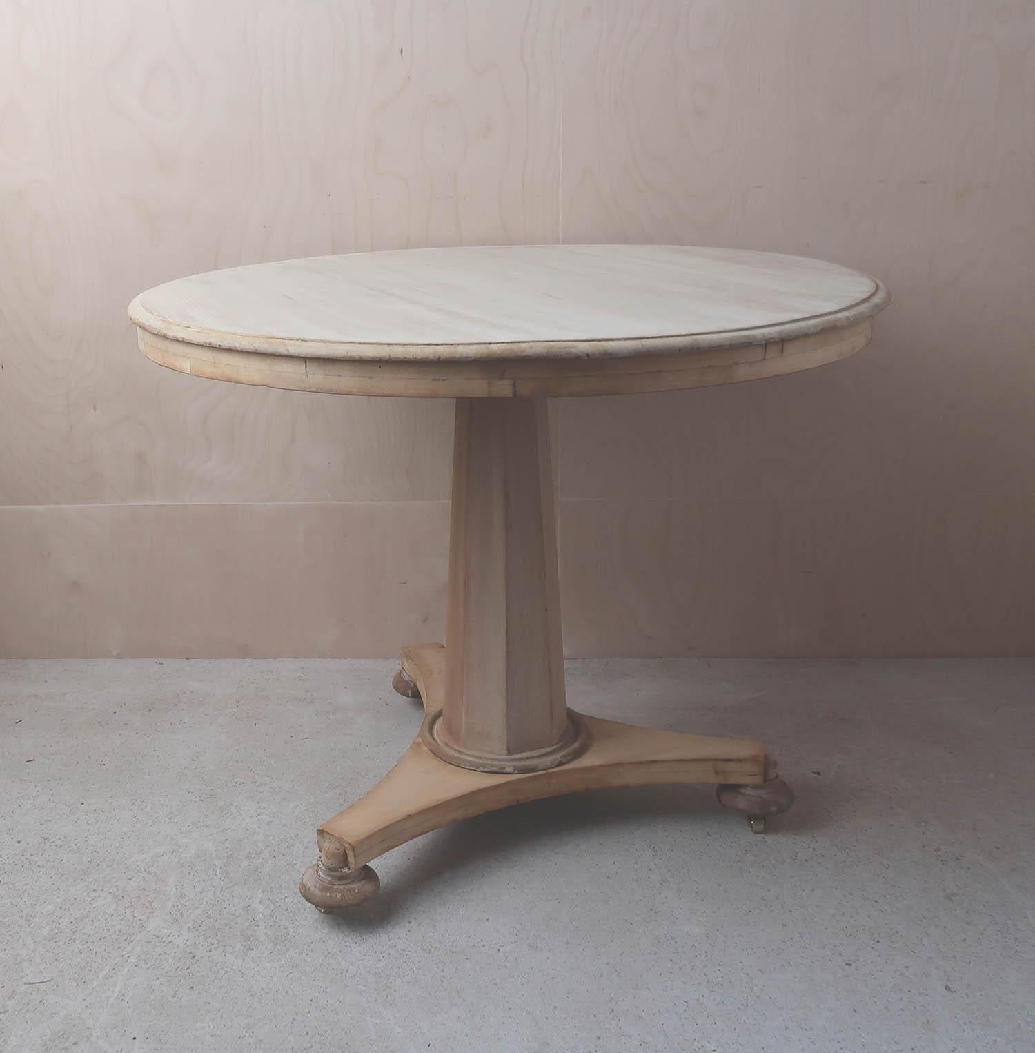 Fabulous small round table. Made from bleached tropical hardwood and pine

I particularly like its simplicity.

I have chosen not to lacquer or wax the table.

Replacement new brass casters

Free UK delivery.









