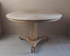 Small Antique Palladian Style Round Bleached Table, English, C.1835