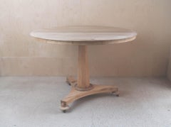 Small Antique Palladian Style Round Bleached Table, English, C.1835
