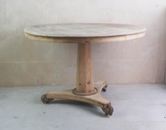 Small Antique Palladian Style Round Bleached Table, English, C.1835