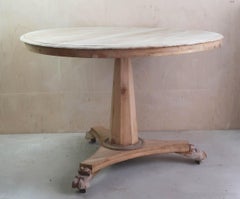 Small Antique Palladian Style Round Bleached Table, English, C.1835