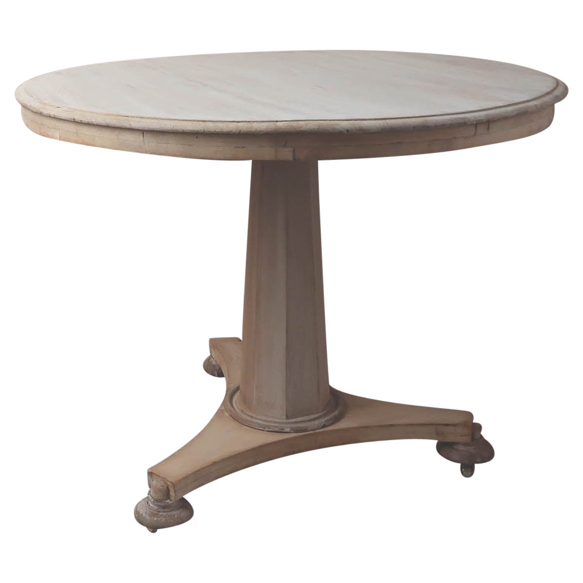 Small Antique Palladian Style Round Bleached Table, English, C.1835