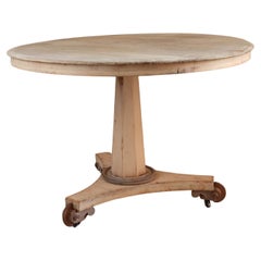 Small Antique Palladian Style Round Bleached Table, English, C.1835