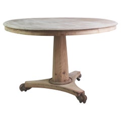 Small Antique Palladian Style Round Bleached Table, English, C.1835
