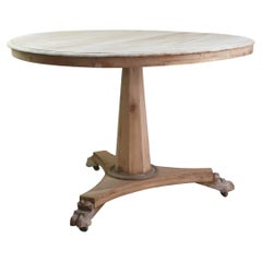 Small Antique Palladian Style Round Bleached Table, English, C.1835