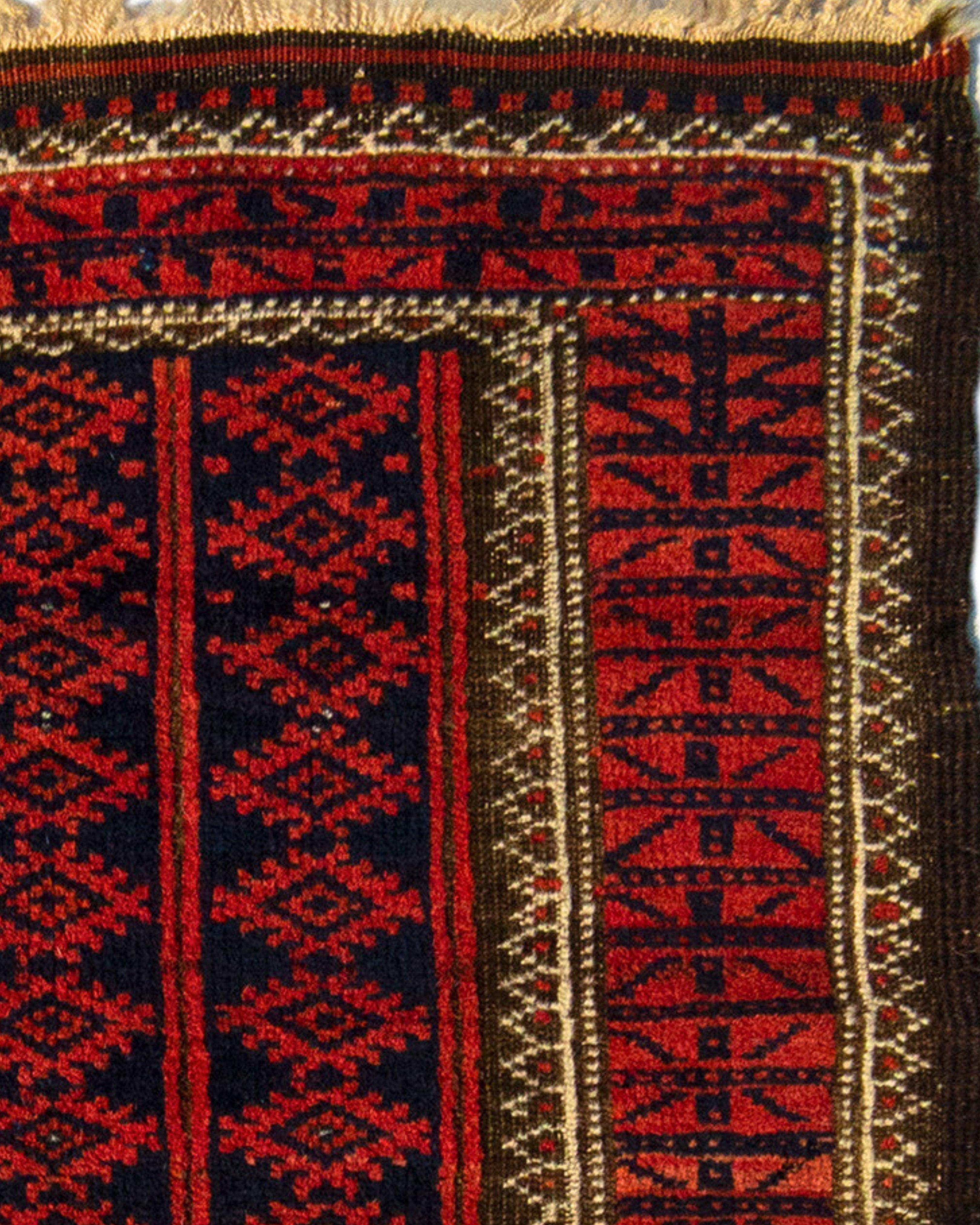 Small Antique Persian Baluch Rug, Late 19th Century In Good Condition In San Francisco, CA