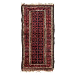 Small Antique Persian Baluch Rug, Late 19th Century