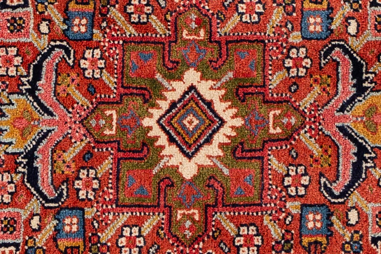 Early 20th Century Small Antique Persian Heriz Rug For Sale