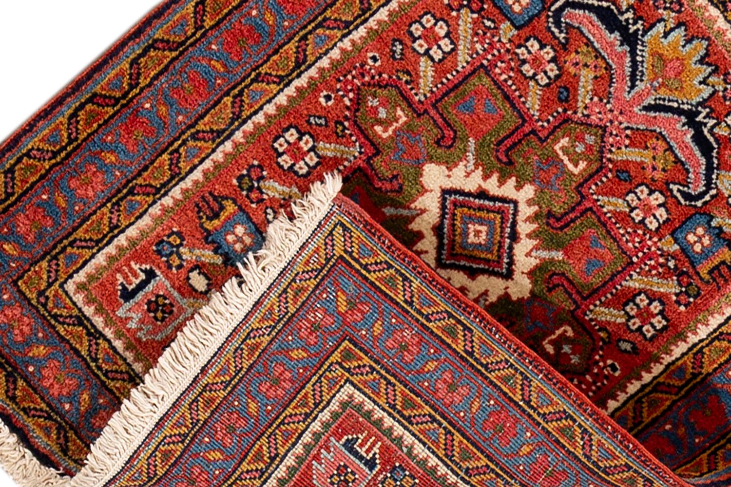 Small Antique Persian Heriz Rug For Sale 2