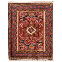 Petit tapis persan ancien Heriz