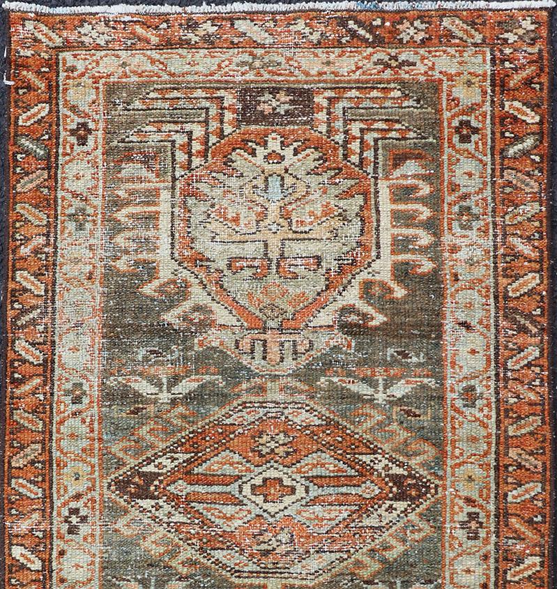Antique Karadjeh Rug with All-Over Sub-Geometric Medallion Design, Keivan Woven Arts / rug EMB-9611-P13854, country of origin / type: Persian / Karadjeh, circa Early-20th Century.

Measures: 2'3 x 4'2.