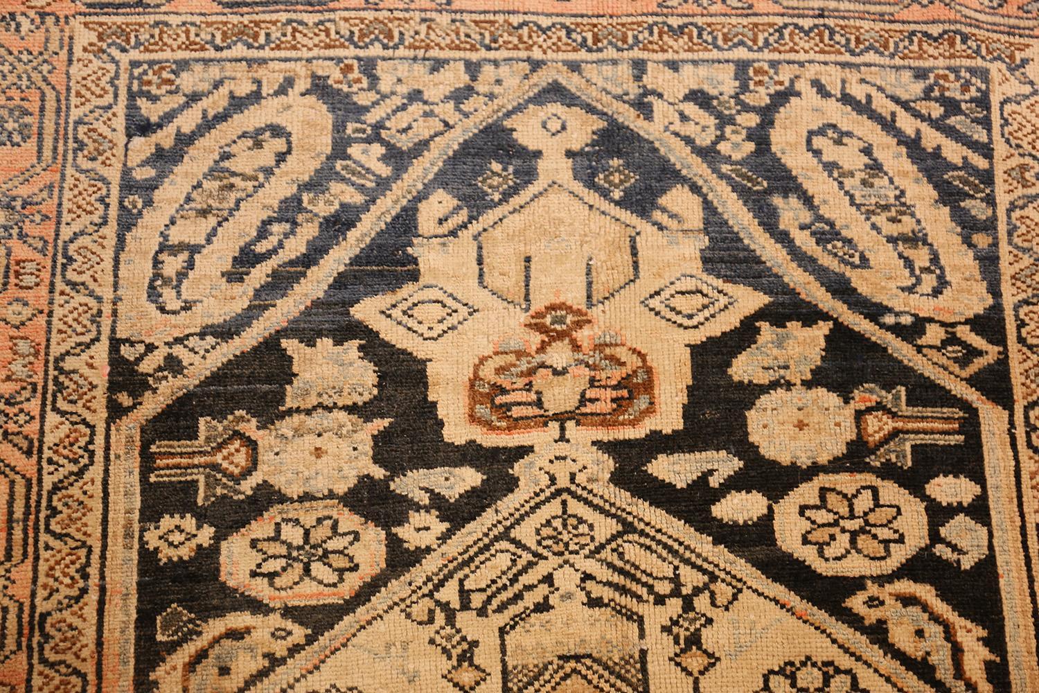 Small Antique Persian Malayer Rug In Good Condition In New York, NY