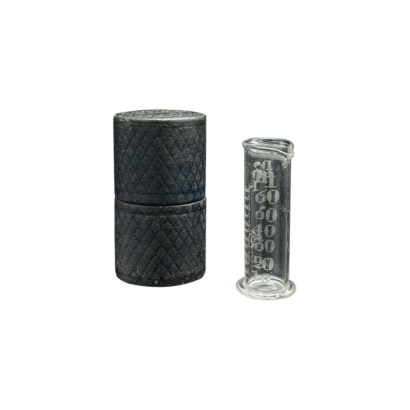 Small Antique Pharmacist
s Measuring Cup, English, Glass, Apothecary, Victorian