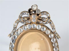 Small Antique Picture Frame, Brass, Late 19th Century