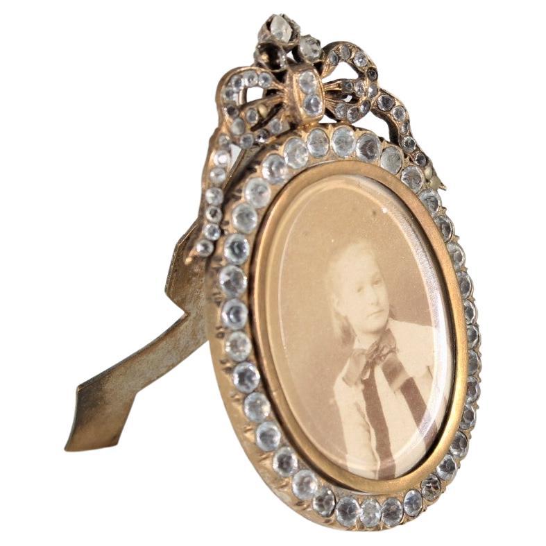 Small Antique Picture Frame, Brass, Late 19th Century at 1stDibs