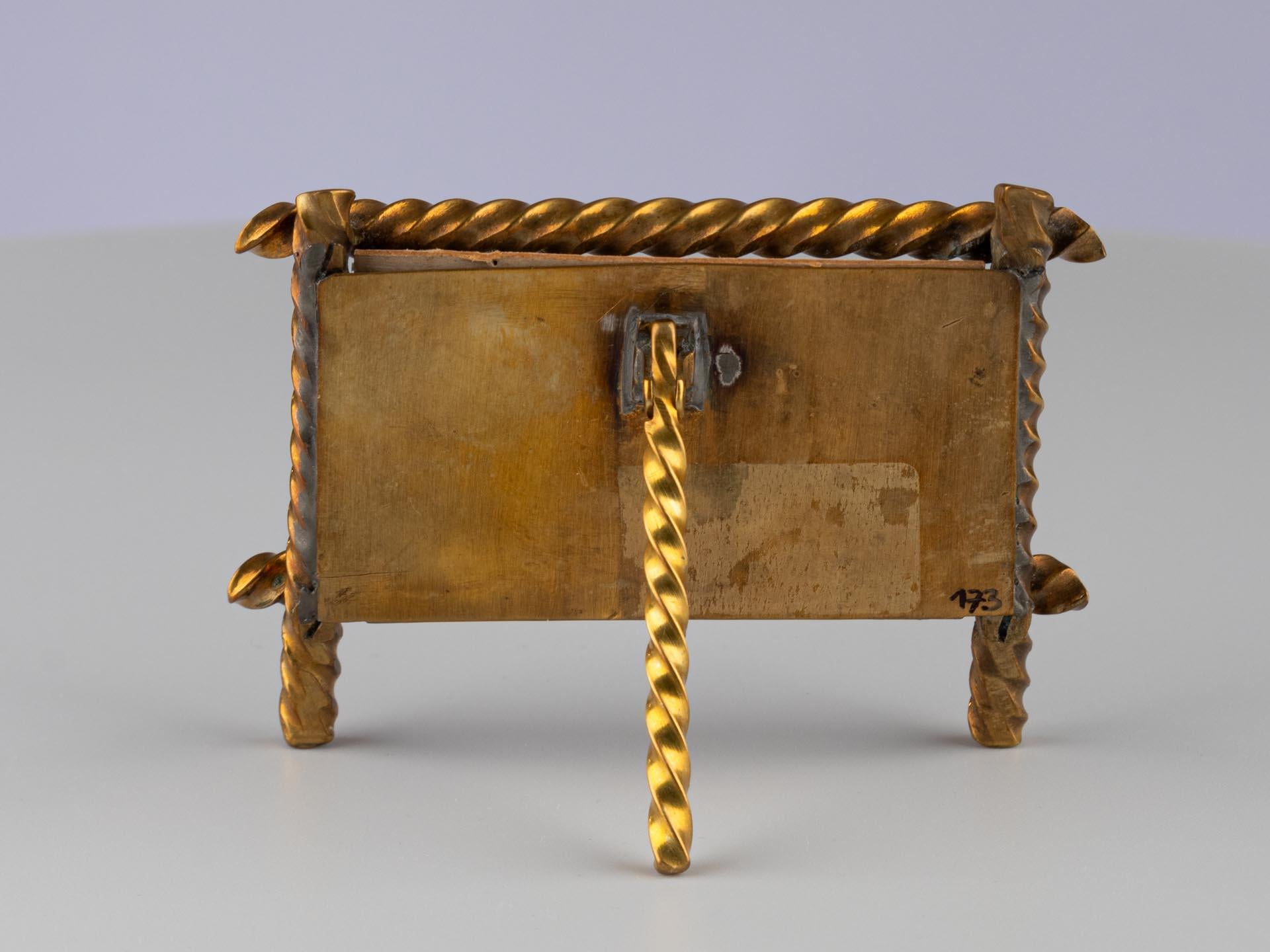 Victorian Small Antique Picture Frame, Rotated Photo Frame, France, Circa 1880, 7 x 4 cm For Sale