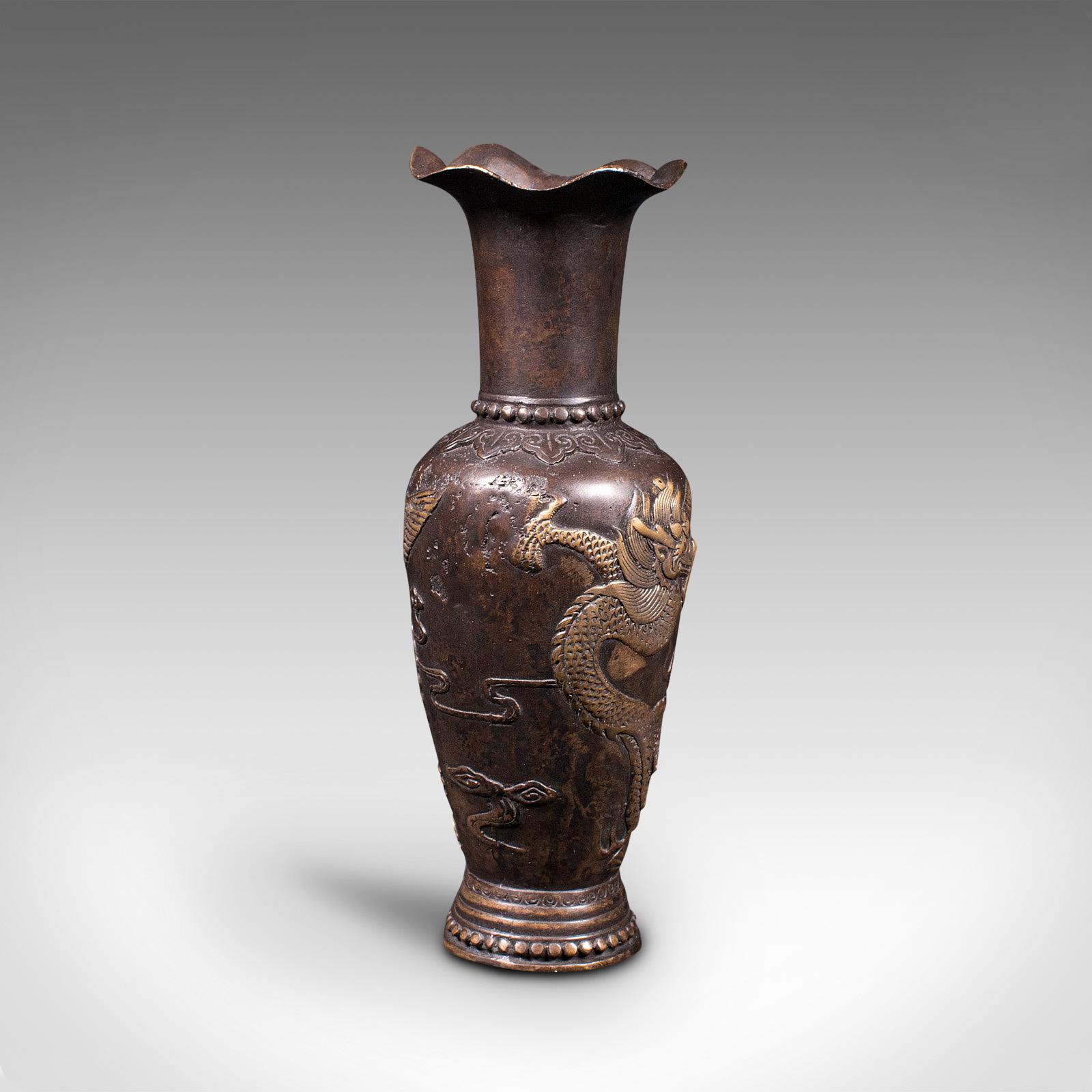 bronze flower vase