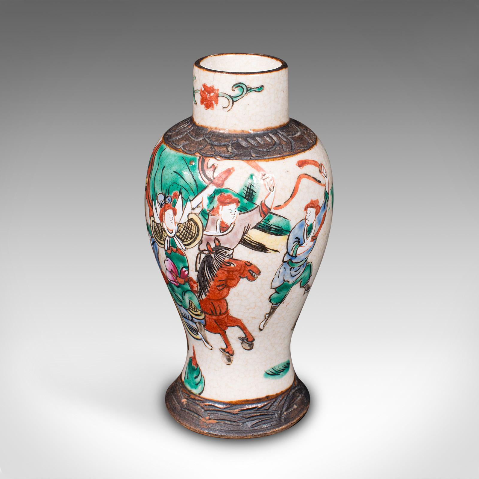 19th Century Small Antique Posy Vase, Japanese, Ceramic, Flower Urn, Meiji, Victorian, C.1900 For Sale