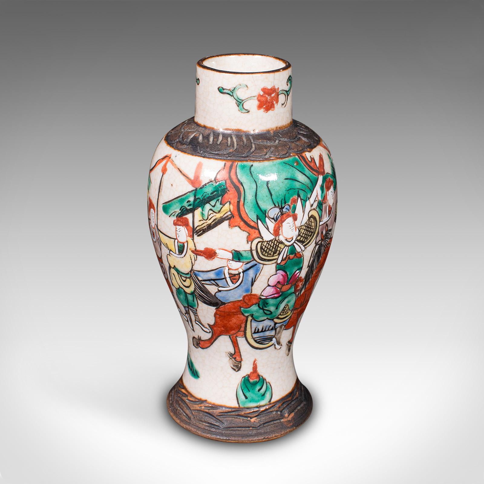 Small Antique Posy Vase, Japanese, Ceramic, Flower Urn, Meiji, Victorian, C.1900 For Sale 1