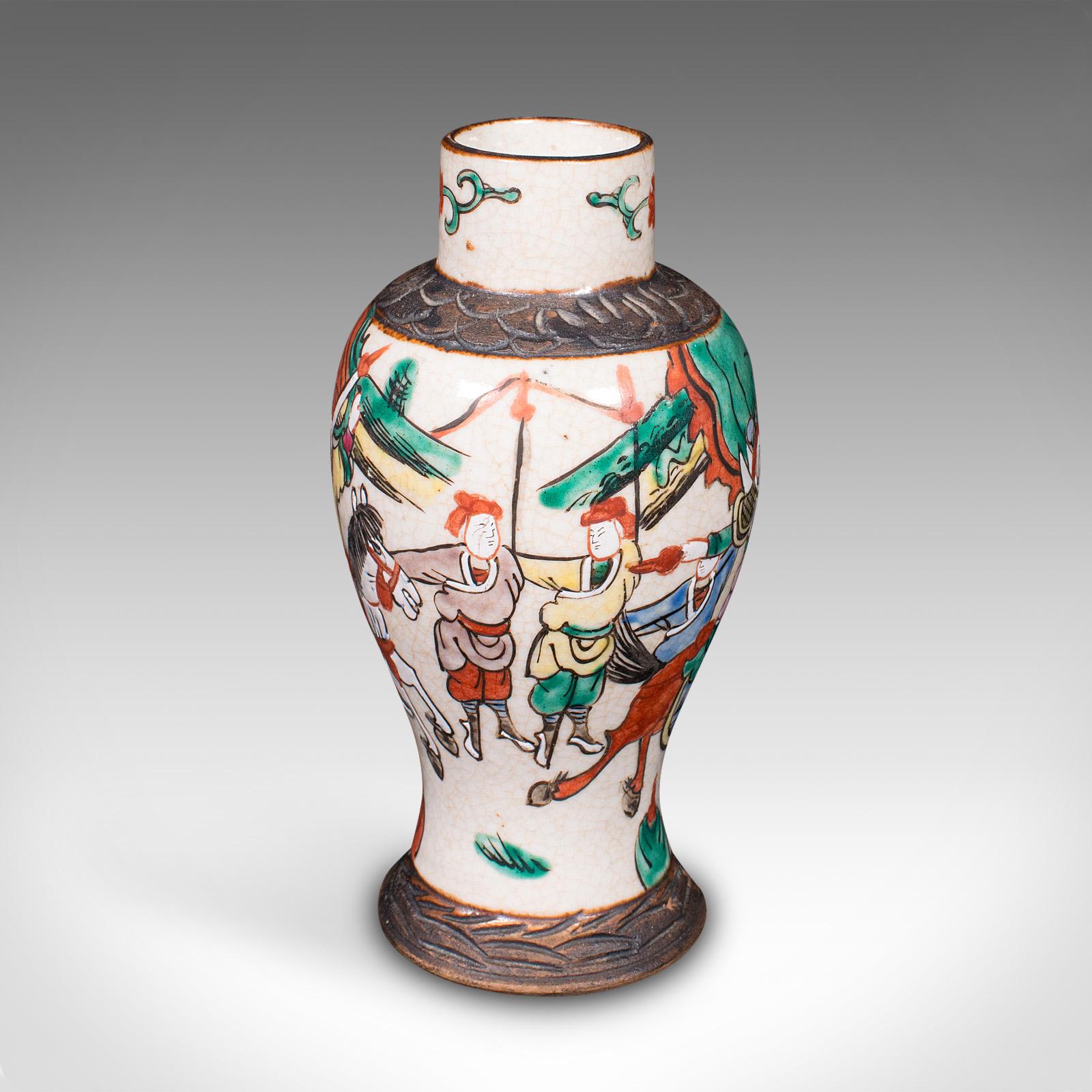 Small Antique Posy Vase, Japanese, Ceramic, Flower Urn, Meiji, Victorian, C.1900 For Sale 2