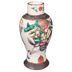 Small Antique Posy Vase, Japanese, Ceramic, Flower Urn, Meiji, Victorian, C.1900