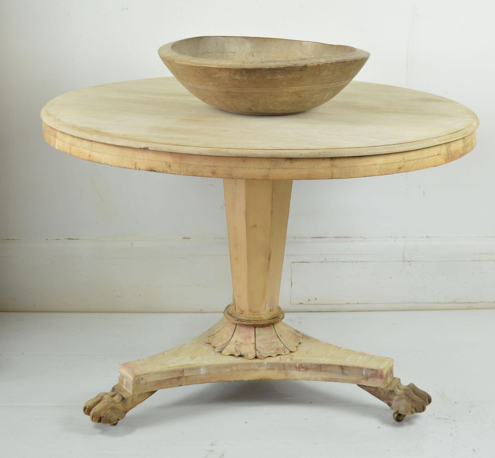bleached pine table