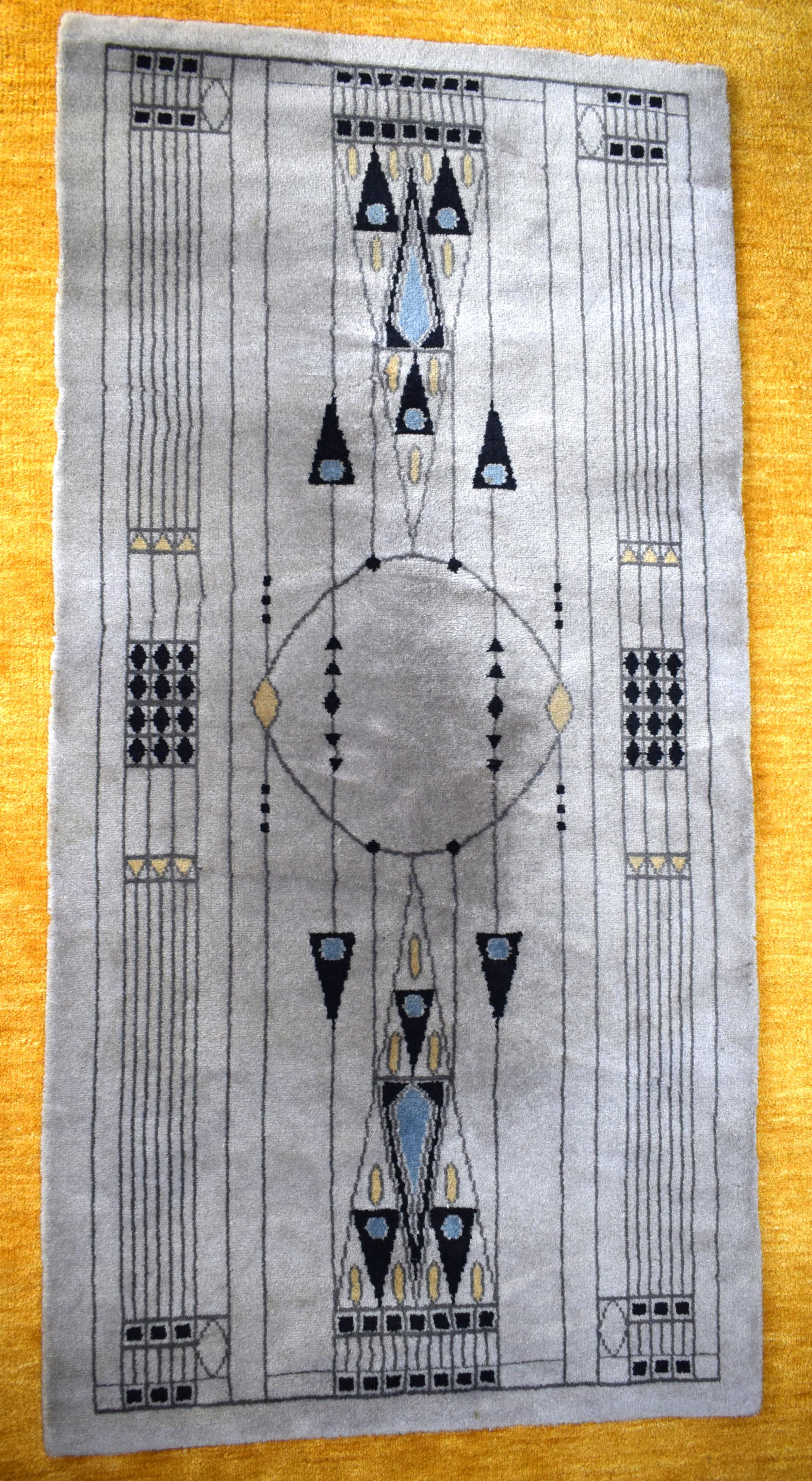 Antiker Teppich von Otto Prutscher für Backhausen, 1960er Jahre (Art nouveau) im Angebot