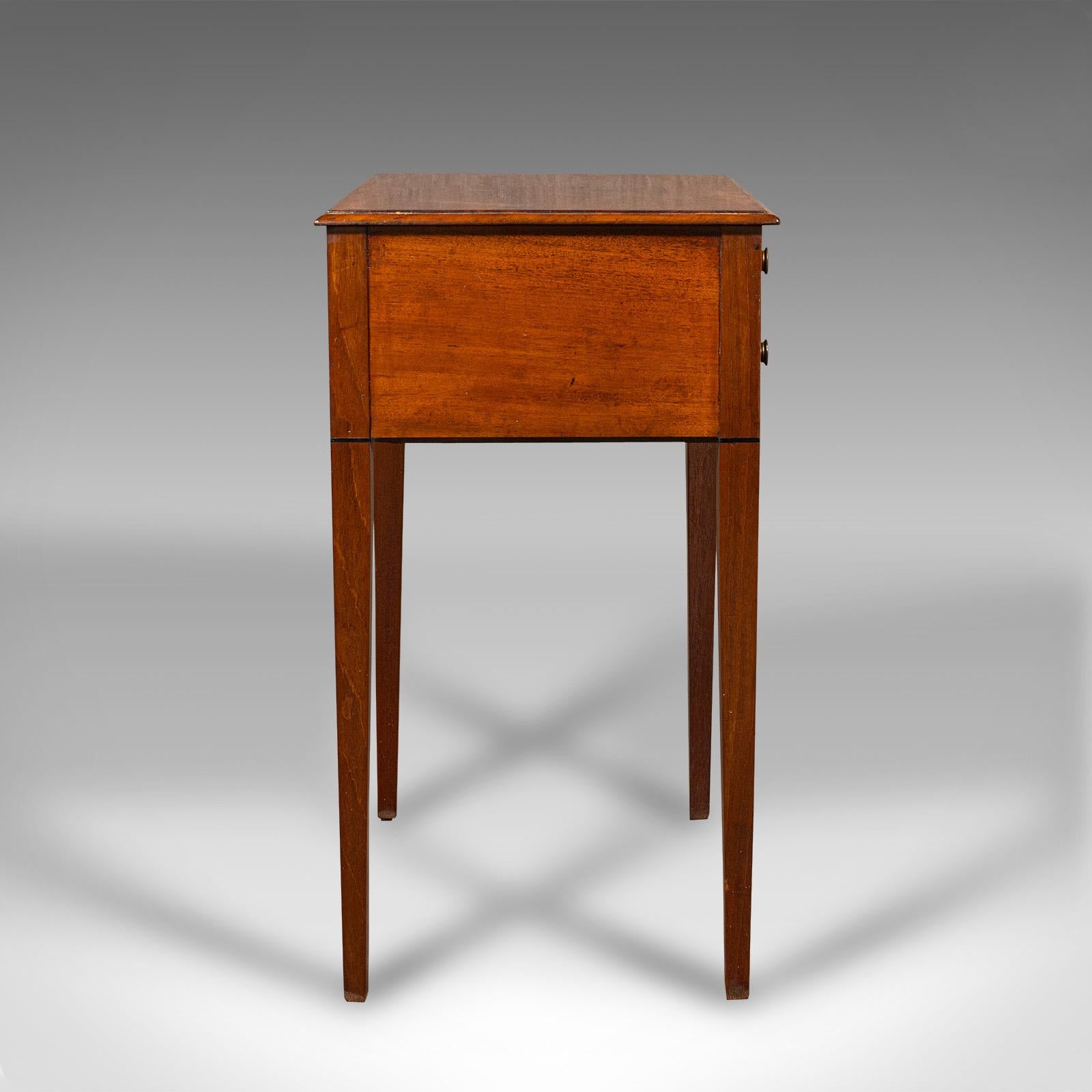 British Small Antique Sewing Table, English, Bureau, Correspondence Desk, Georgian, 1800