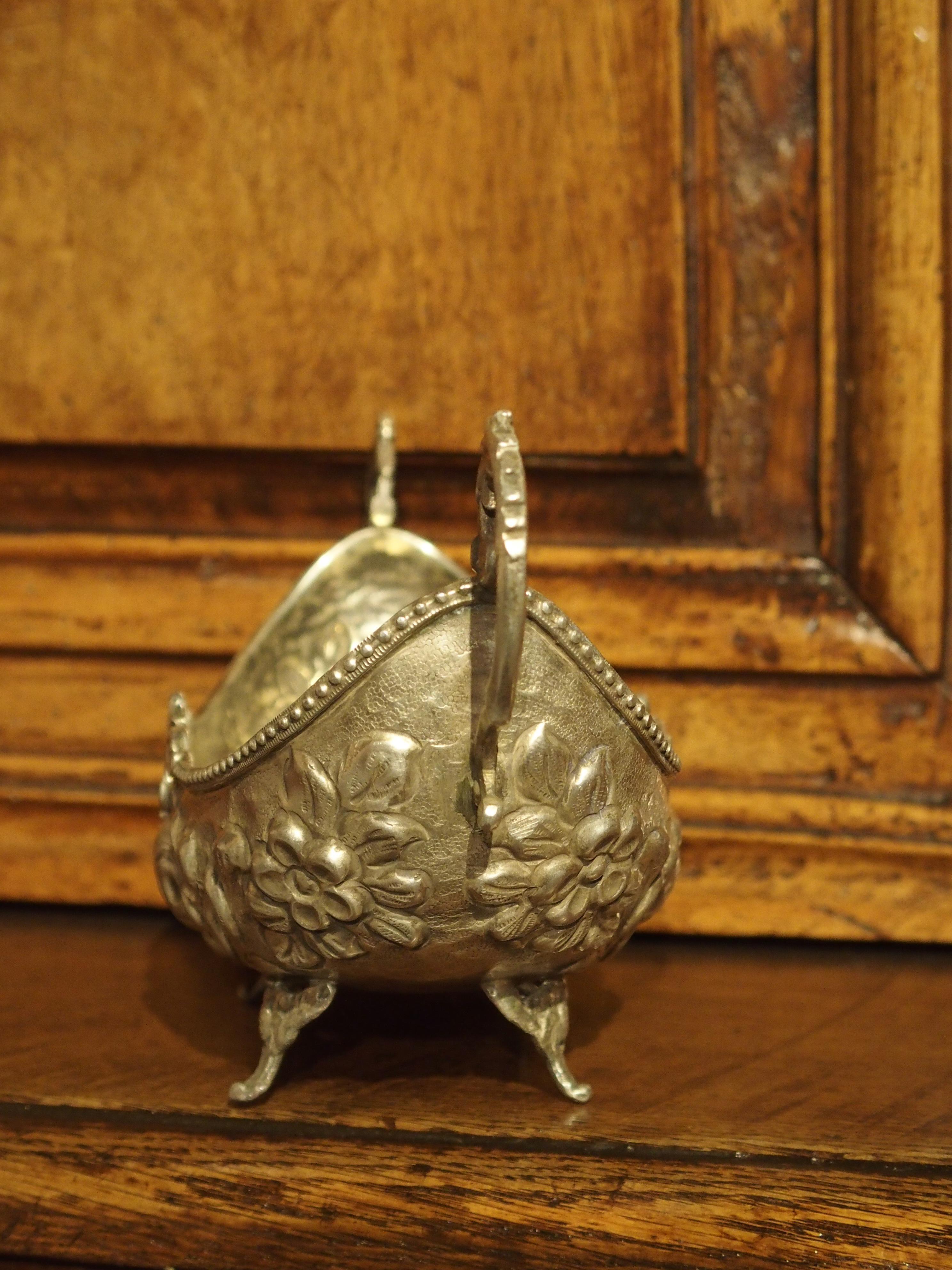 Small Antique Silver Gondola Form Serving Bowl from Germany, circa 1900 9
